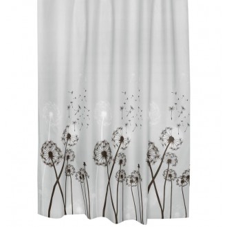 Koupelnový závěs - Šedé chmýří