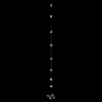 Ozdobný závěs s růžovým motýlem